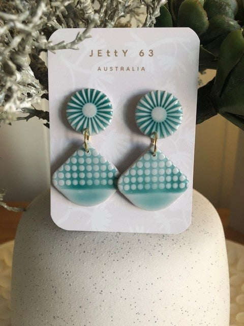 Tile Dot Drops - Teal