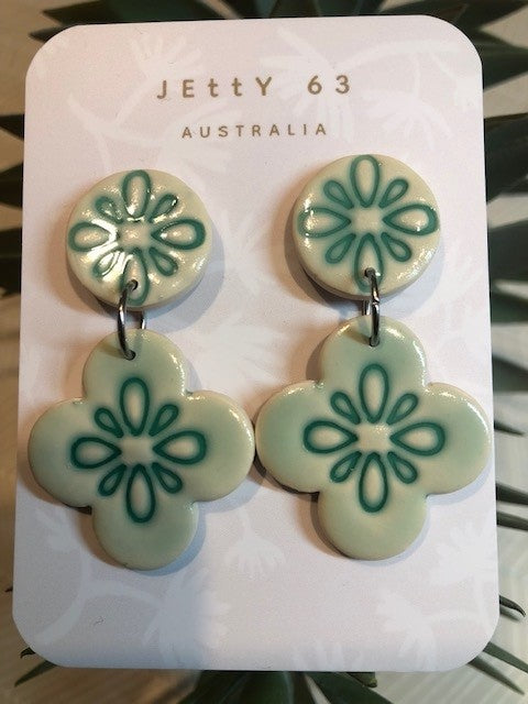 Flower Drops - Green