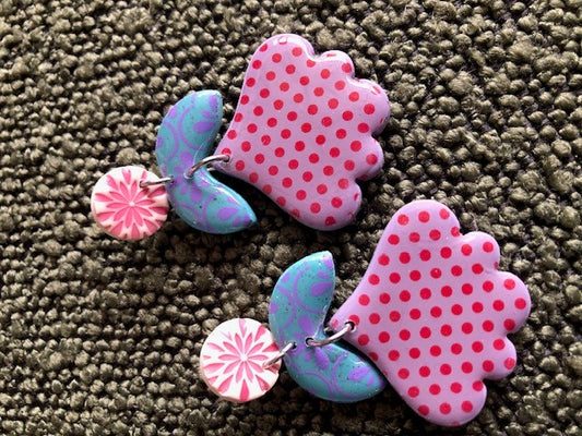 Flower Leaf Drops - Pink